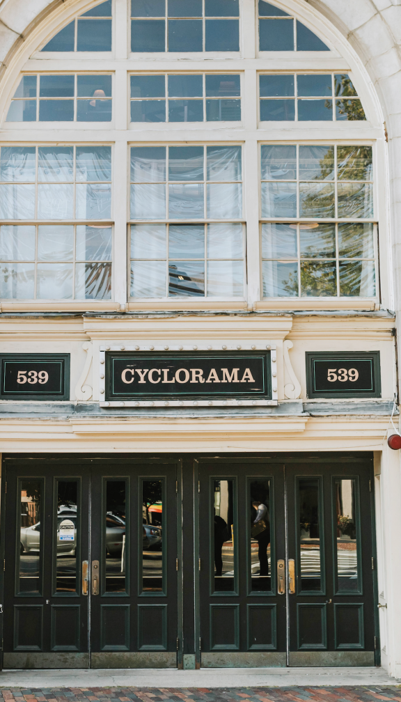 front entrance of building